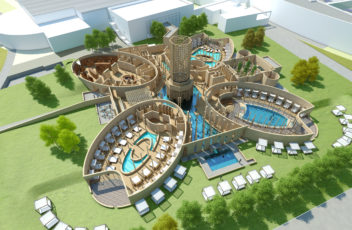 SILENT SPA Vogelperspektive rendering