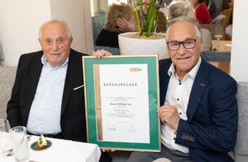 Ehrung von Roman Wilfinger sen. © Wilfinger - Harry Schiffer
